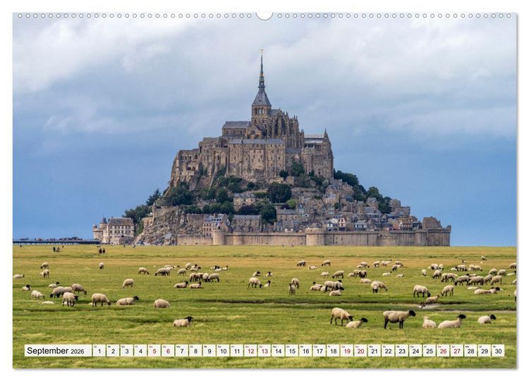 Produktbild: Frankreich - die Normandie (hochwertiger Premium Wandkalender 2026 DIN A2 quer), Kunstdruck in Hochglanz
