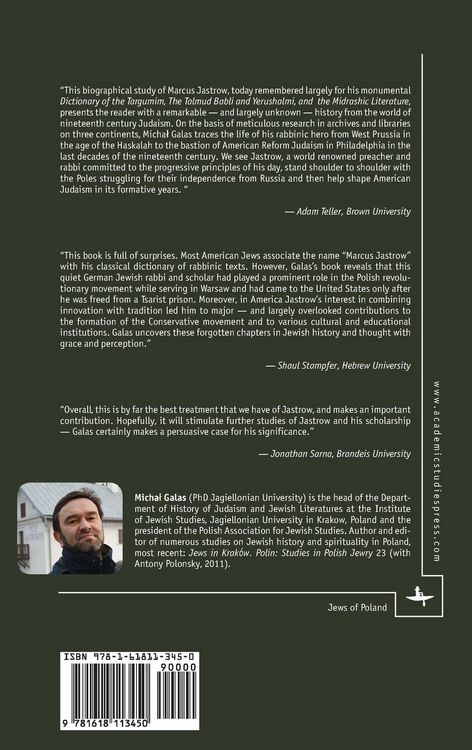 Produktbild: Rabbi Marcus Jastrow and His Vision for the Reform of Judaism