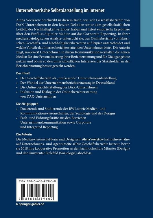 Produktbild: Unternehmerische Selbstdarstellung im Internet