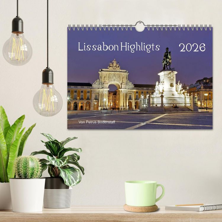 Produktbild: Lissabon Highlights von Petrus Bodenstaff (Wandkalender 2026 DIN A4 quer), CALVENDO Monatskalender