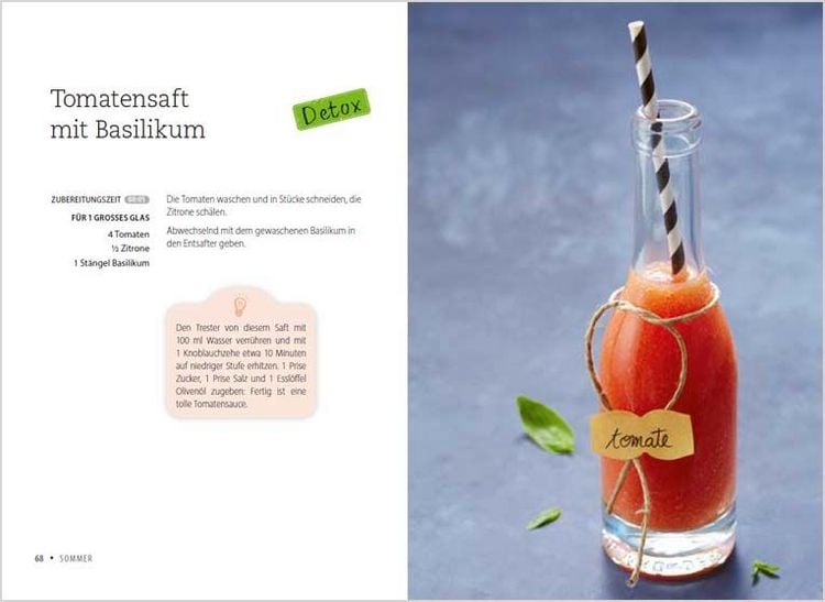 Produktbild: Frische Obst- und Gem&uuml;ses&auml;fte aus dem Entsafter
