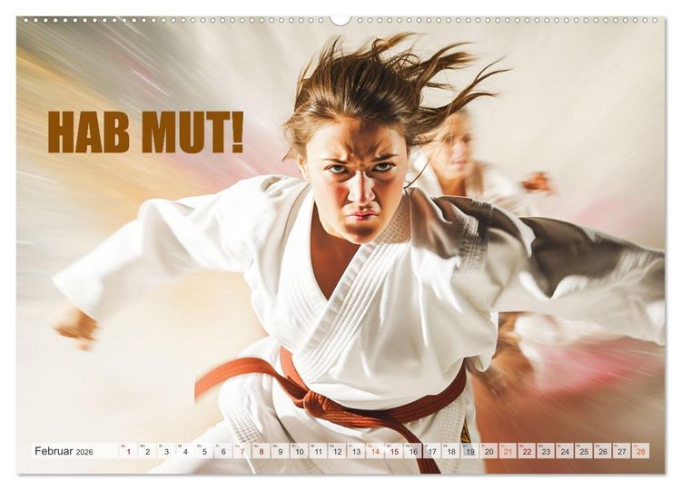 Produktbild: Judo und Motivation (hochwertiger Premium Wandkalender 2026 DIN A2 quer), Kunstdruck in Hochglanz