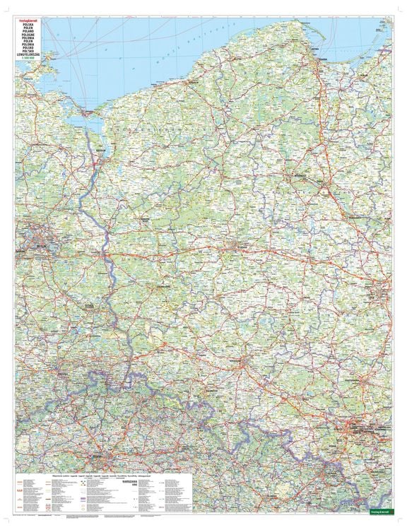Produktbild: freytag & berndt Stra&szlig;enkarte Polen 1:500.000