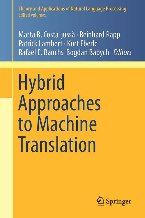 Produktbild: Hybrid Approaches to Machine Translation