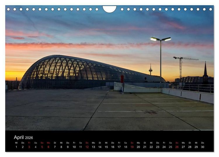 Produktbild: K&ouml;ln bei Nacht - dunkelbunte Stadt (Wandkalender 2026 DIN A4 quer), CALVENDO Monatskalender