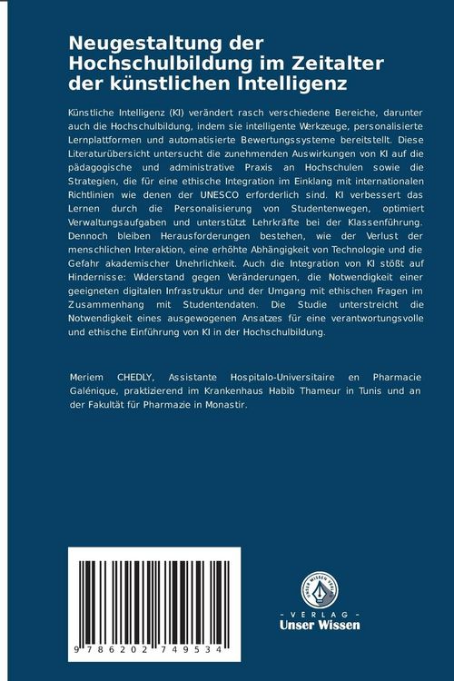 Produktbild: Neugestaltung der Hochschulbildung im Zeitalter der k&uuml;nstlichen Intelligenz