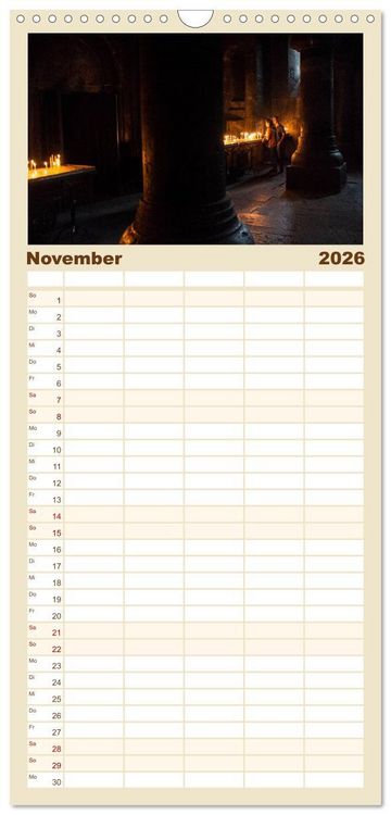 Produktbild: Familienplaner 2026 - ARMENIEN - Land der fr&uuml;hen Christen mit 5 Spalten (Wandkalender, 21 x 45 cm) CALVENDO