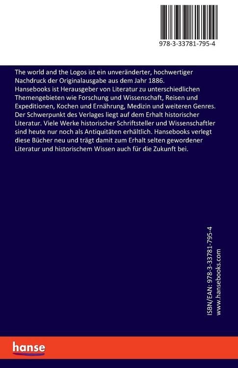 Produktbild: The world and the Logos