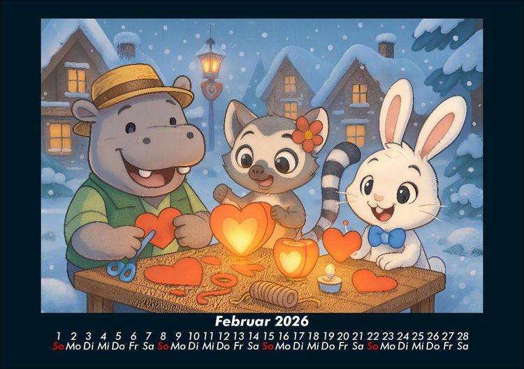 Produktbild: Sash, Lulu & Bouncy - Freunde f&uuml;rs ganze Jahr 2026 Fotokalender DIN A5