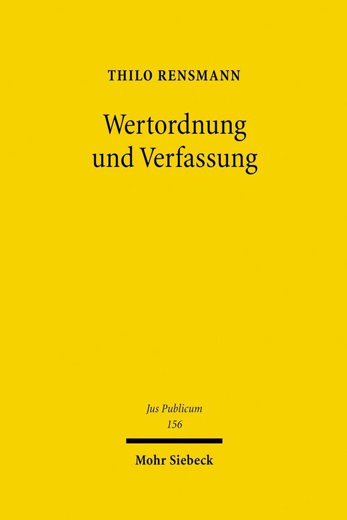 Produktbild: Wertordnung und Verfassung