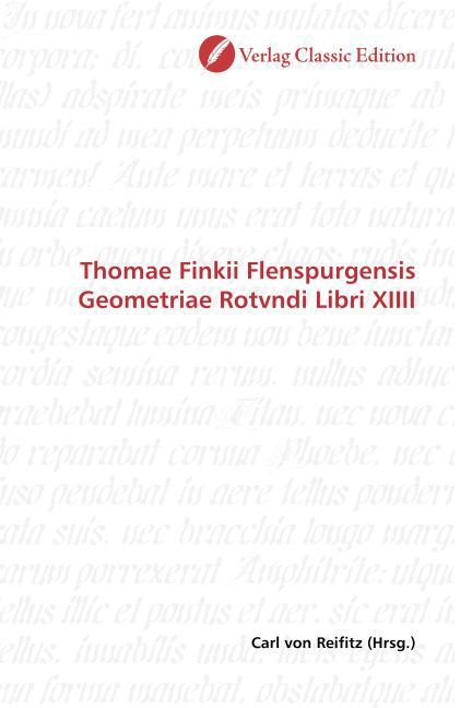 Produktbild: Thomae Finkii Flenspurgensis Geometriae Rotvndi Libri XIIII