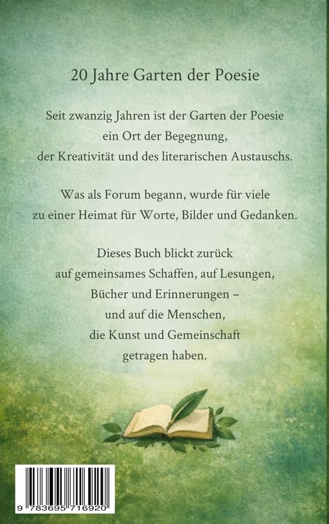 Produktbild: 20 Jahre Garten der Poesie