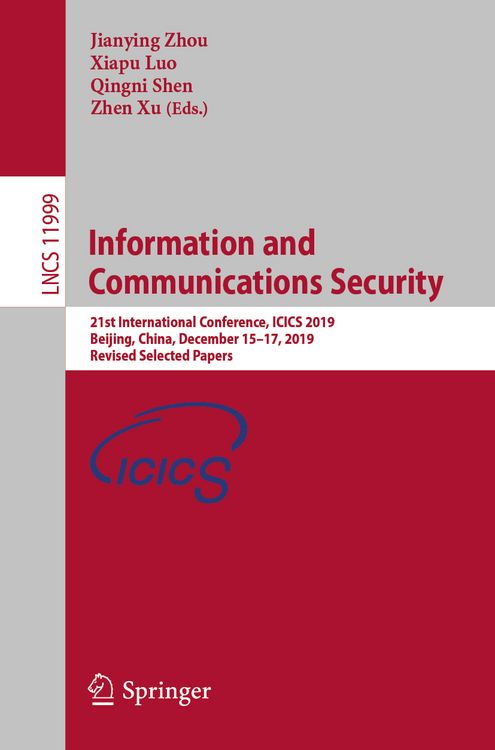 Produktbild: Information and Communications Security