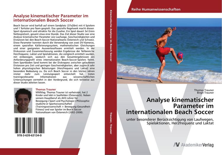 Produktbild: Analyse kinematischer Parameter im internationalen Beach Soccer