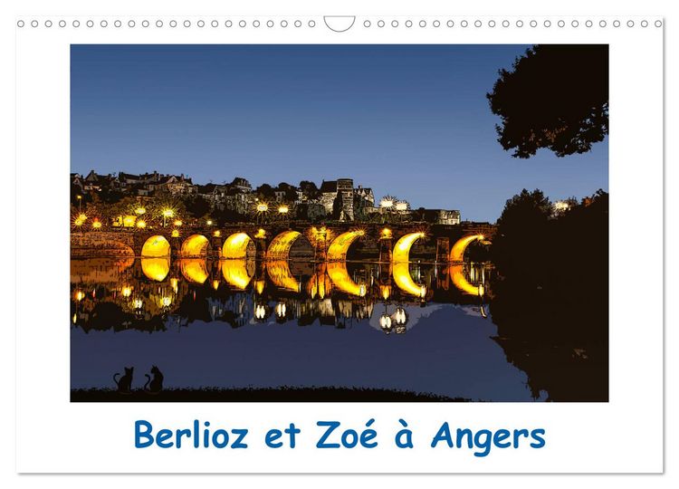 Produktbild: Berlioz et Zo&eacute; &agrave; Angers (Calendrier mural 2026 DIN A3 vertical), CALVENDO calendrier mensuel