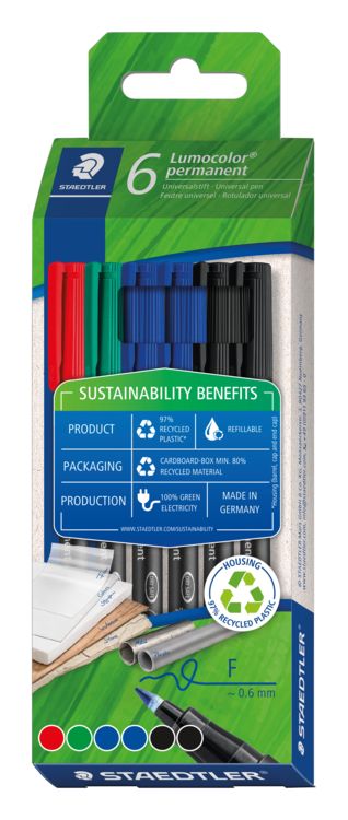 Produktbild: STAEDTLER Feinschreiber Lumocolor&reg; permanent pen 318 Permanent-Universals F