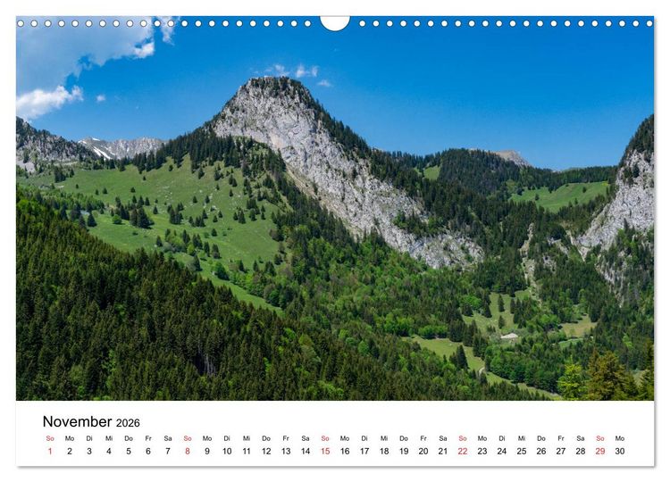 Produktbild: Gesichter der Schweiz - Walliser Weiden (Wandkalender 2026 DIN A3 quer), CALVENDO Monatskalender