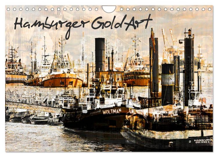 Produktbild: Hamburger GoldArt (Wandkalender 2026 DIN A4 quer), CALVENDO Monatskalender