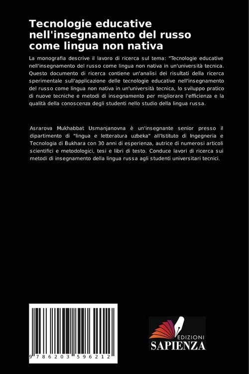 Produktbild: Tecnologie educative nell'insegnamento del russo come lingua non nativa