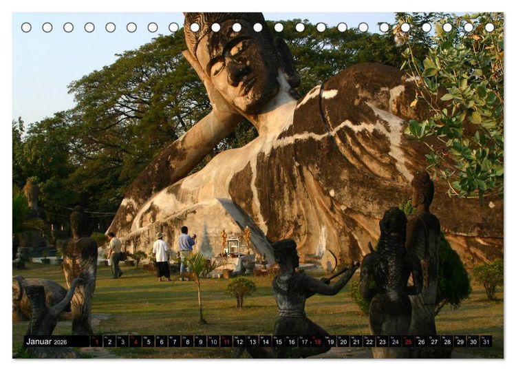 Produktbild: Volksrepublik Laos (Tischkalender 2026 DIN A5 quer), CALVENDO Monatskalender