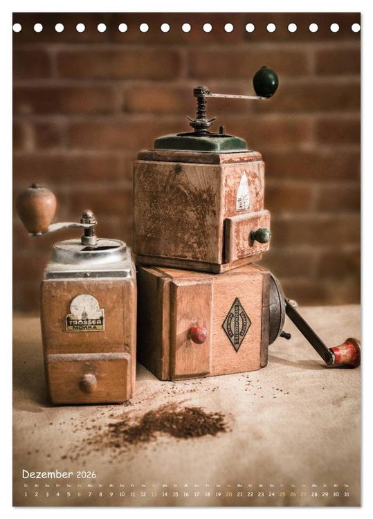 Produktbild: Alte Kaffeem&uuml;hlen (Tischkalender 2026 DIN A5 hoch), CALVENDO Monatskalender
