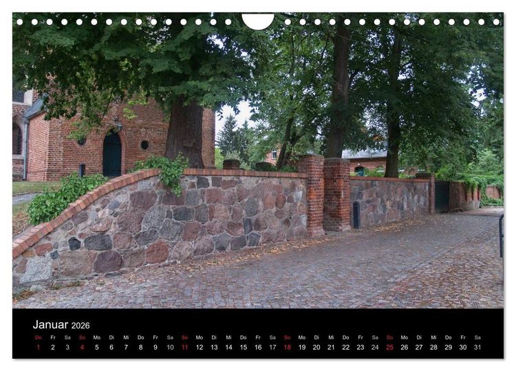 Produktbild: Dorfkirchen in Brandenburg (Wandkalender 2026 DIN A4 quer), CALVENDO Monatskalender