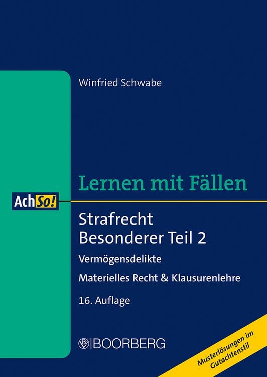 Bild vom Artikel Strafrecht Besonderer Teil 2 vom Autor Winfried Schwabe