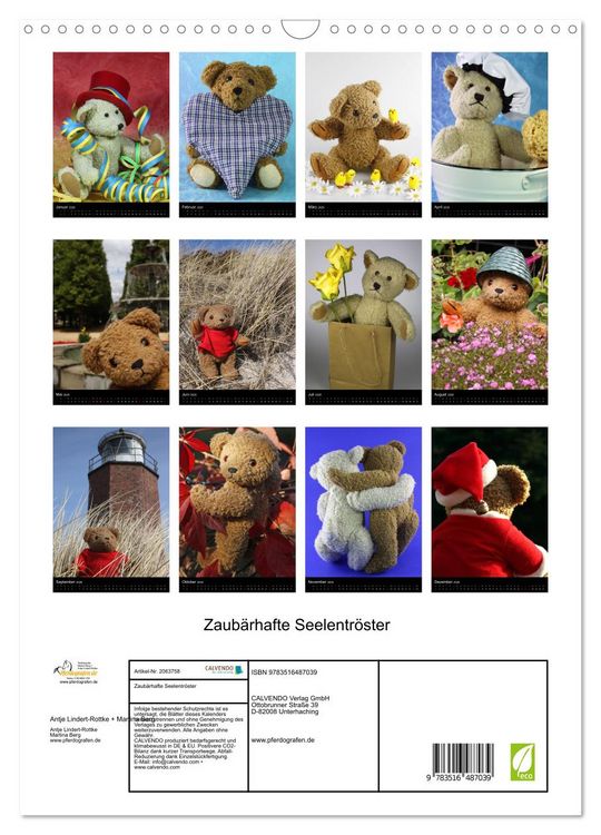 Produktbild: Zaub&auml;rhafte Seelentr&ouml;ster (Wandkalender 2026 DIN A3 hoch), CALVENDO Monatskalender