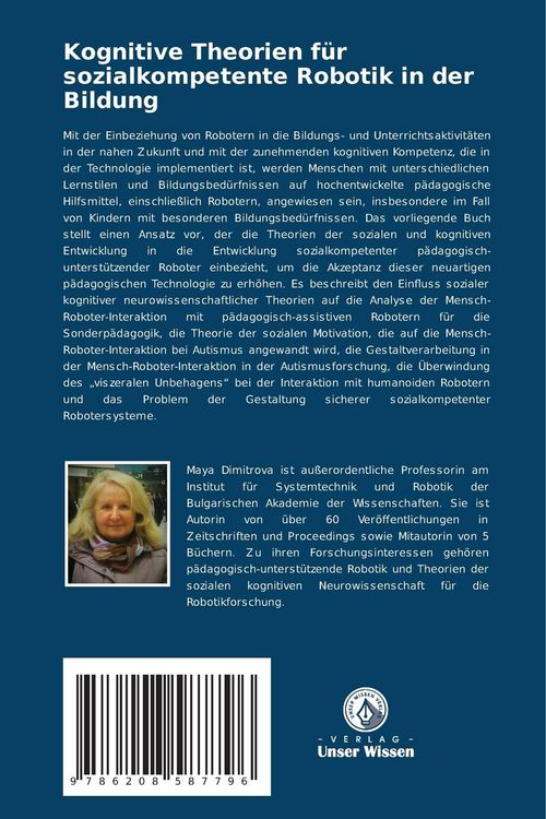Produktbild: Kognitive Theorien f&uuml;r sozialkompetente Robotik in der Bildung