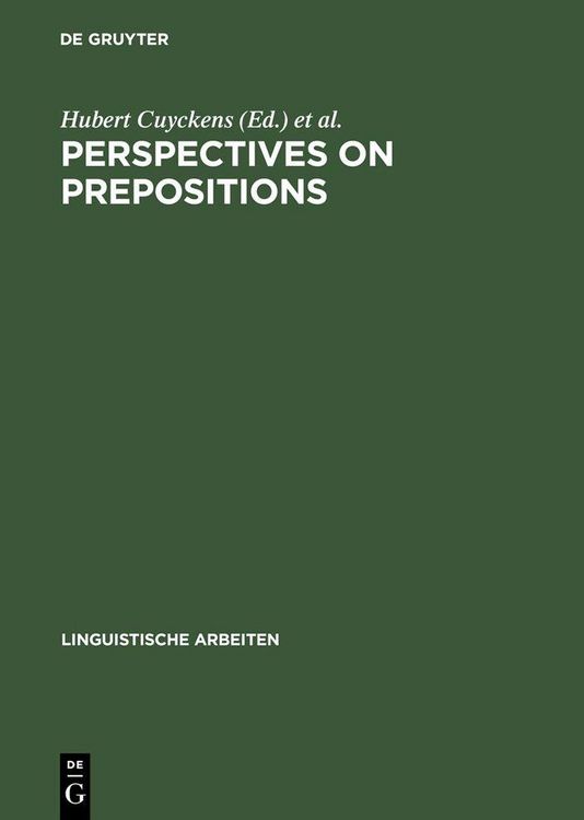 Produktbild: Perspectives on Prepositions