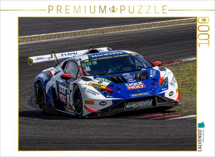 Produktbild: CALVENDO Puzzle Lamborghini Hurac&aacute;n GT3 Evo II, Liqui Moly Team Engstler | 1000 Teile Lege-Gr&ouml;&szlig;e 64x48cm Foto-Puzzle f&uuml;r gl&uuml;ckliche Stunden