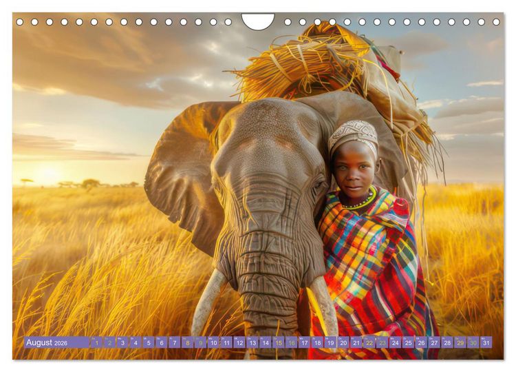 Produktbild: Afrika begeistert - Afrikas Sch&ouml;nheit (Wandkalender 2026 DIN A4 quer), CALVENDO Monatskalender