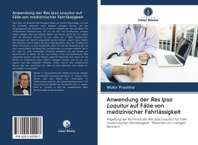 Produktbild: Anwendung der Res Ipsa Loquitur auf F&auml;lle von medizinischer Fahrl&auml;ssigkeit