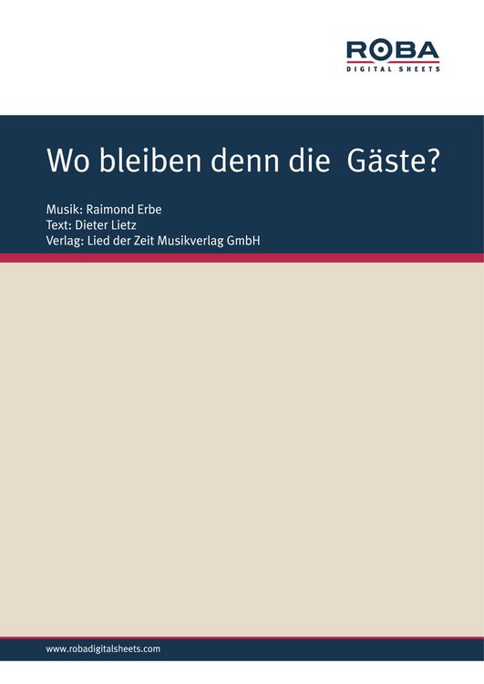 Produktbild: Wo bleiben denn die G&auml;ste?