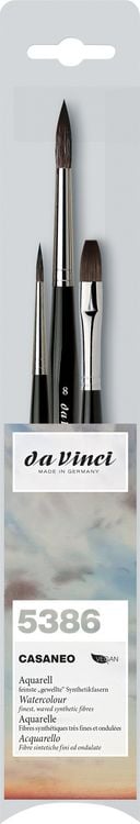 Produktbild: da Vinci Pinselset CASANEO f&uuml;r Aquarell, 3er Set