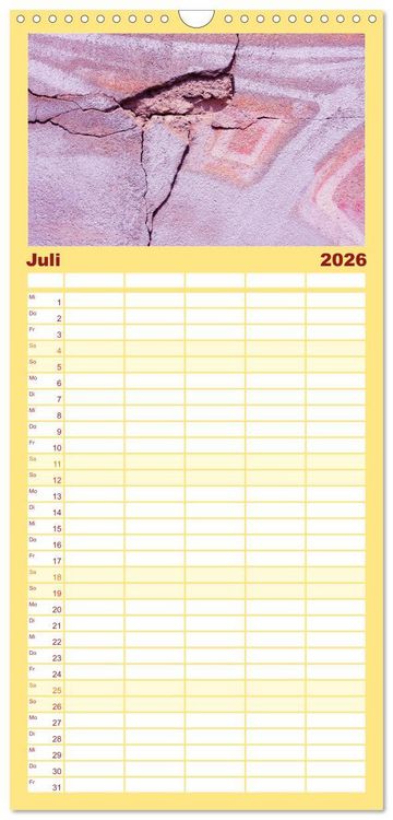 Produktbild: Familienplaner 2026 - MAUER(N)spalten mit 5 Spalten (Wandkalender, 21 x 45 cm) CALVENDO