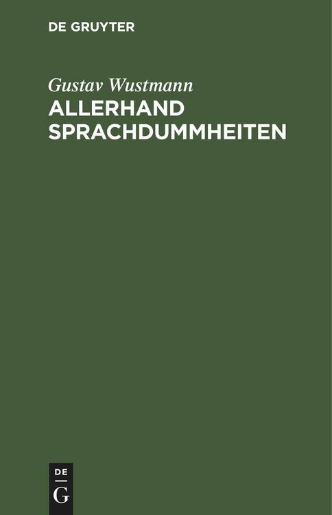Produktbild: Allerhand Sprachdummheiten