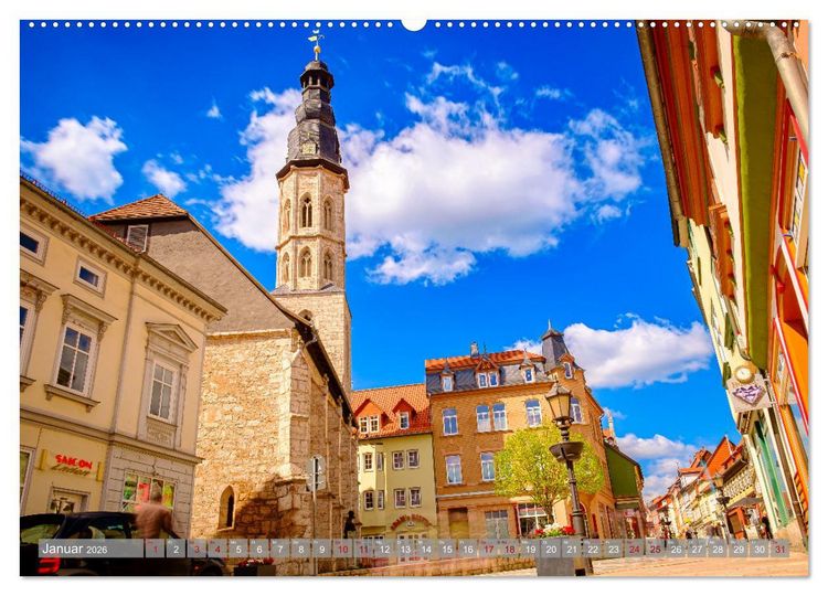 Produktbild: Ein Blick auf M&uuml;hlhausen in Th&uuml;ringen (Wandkalender 2026 DIN A2 quer), CALVENDO Monatskalender