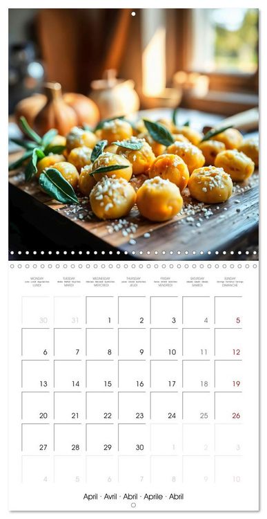 Produktbild: Culinary pumpkin creations - With pumpkin dishes through the year (Wall Calendar 2026 12 &times; 12 Inch) CALVENDO 12 Month Wall Calendar