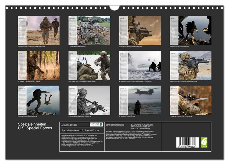 Produktbild: Spezialeinheiten &bull; U.S. Special Forces (Wandkalender 2026 DIN A3 quer), CALVENDO Monatskalender