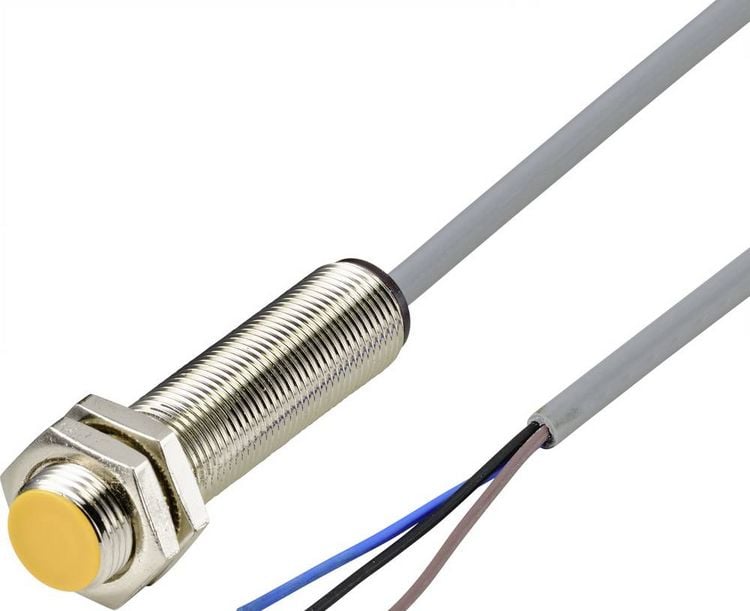 Produktbild: TRU COMPONENTS Induktiver N&auml;herungsschalter M12 b&uuml;ndig PNP TC-9393032