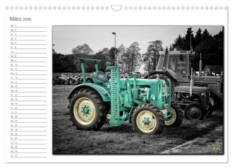 Produktbild: Oldtimer - Trecker Nostalgie (Wandkalender 2026 DIN A3 quer), CALVENDO Monatskalender