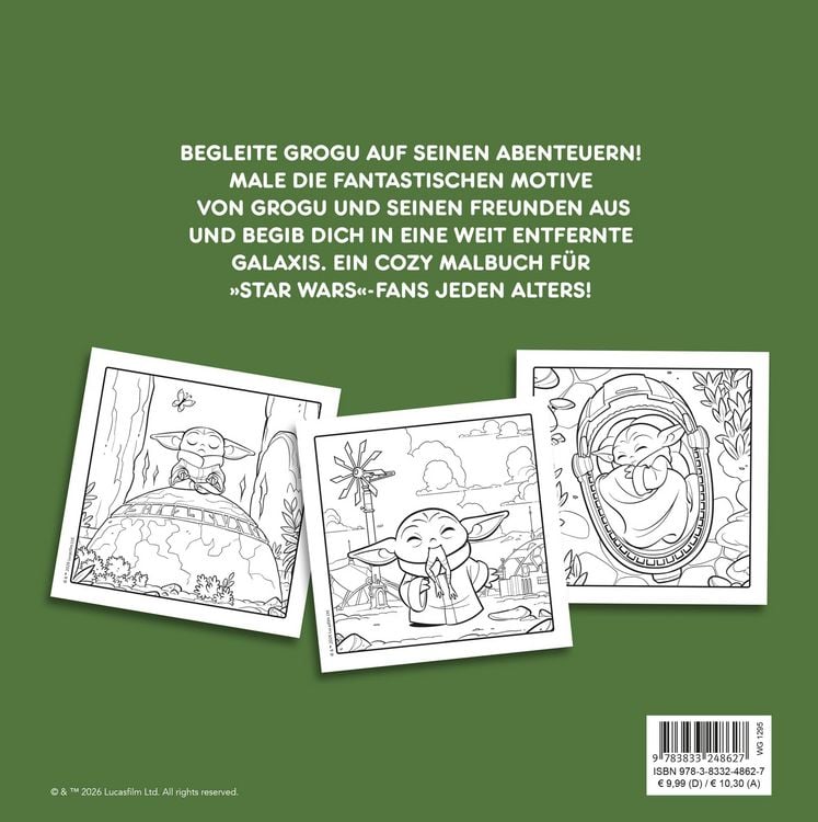 Produktbild: Star Wars The Mandalorian: Cozy Coloring - Das entspannende Malbuch