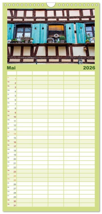 Produktbild: Familienplaner 2026 - Stra&szlig;burg - Els&auml;ssische Metropole mit 5 Spalten (Wandkalender, 21 x 45 cm) CALVENDO