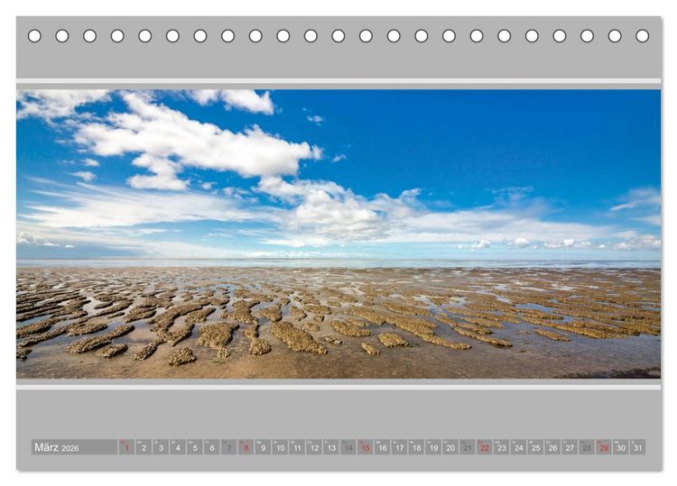 Produktbild: Ostfriesland - Deichspaziergang (Tischkalender 2026 DIN A5 quer), CALVENDO Monatskalender