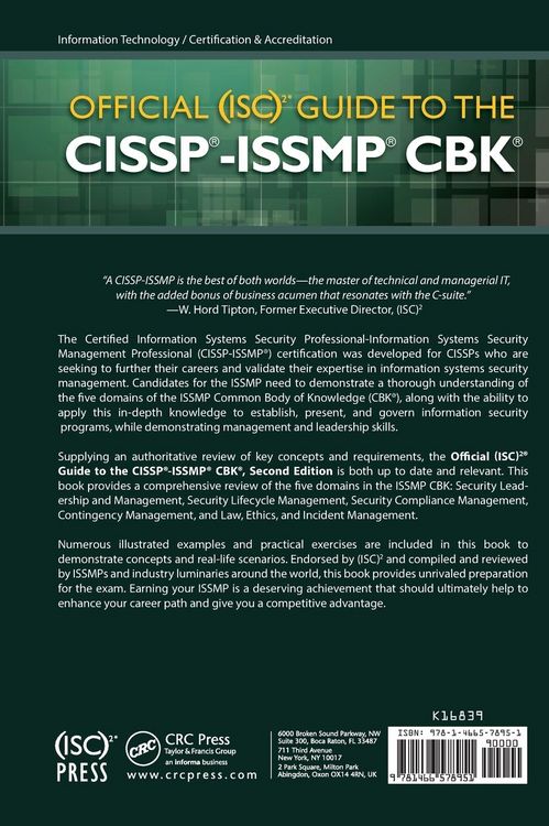 Produktbild: Official (ISC)2 Guide to the CISSP-ISSMP CBK
