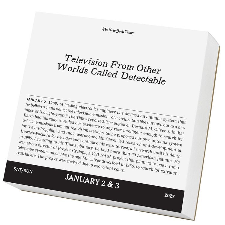 Produktbild: The New York Times Headlines in History Page-A-Day&reg; Calendar 2027