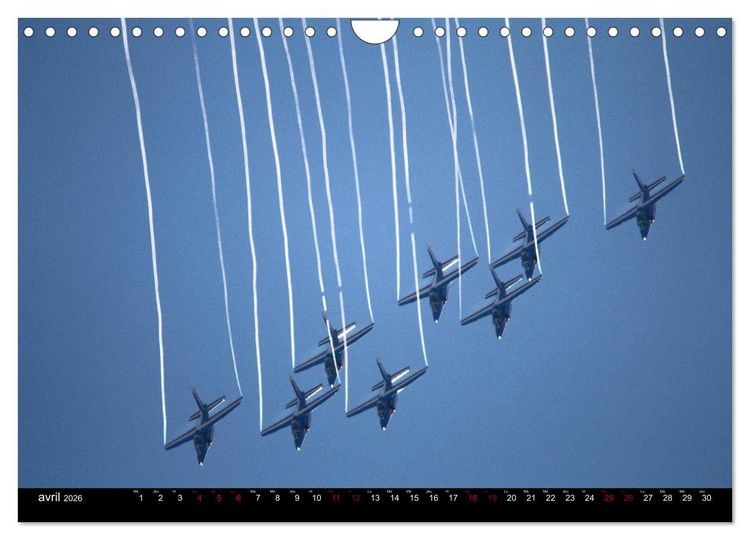 Produktbild: Arabesques dans le ciel de France (Calendrier mural 2026 DIN A4 vertical), CALVENDO calendrier mensuel