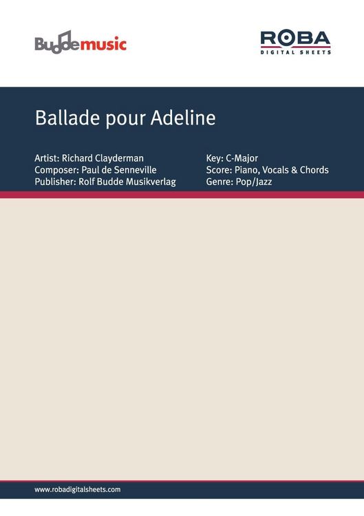 Produktbild: Ballade pour Adeline
