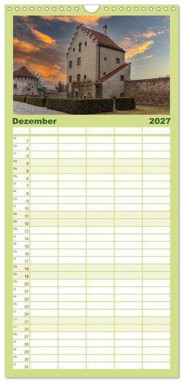 Produktbild: Familienplaner 2027 - Burghausen an der Salzach mit 5 Spalten (Wandkalender, 21 x 45 cm) CALVENDO